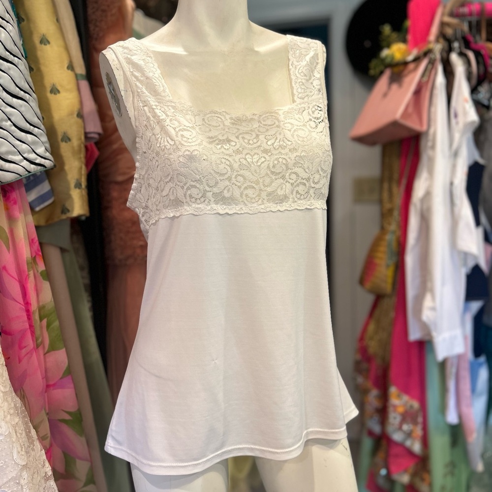 Vintage White Lace Camisole